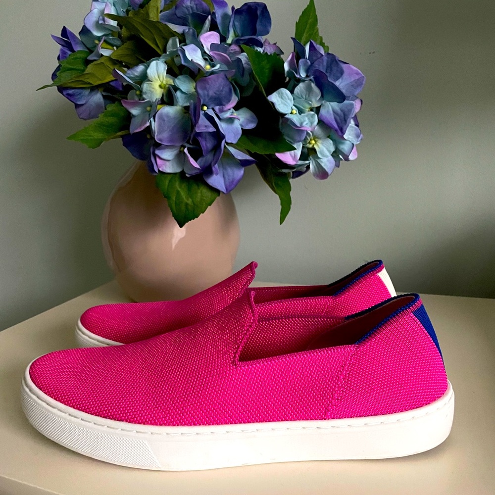 Rothy’s Bubblegum Pink Sneakers Size 8